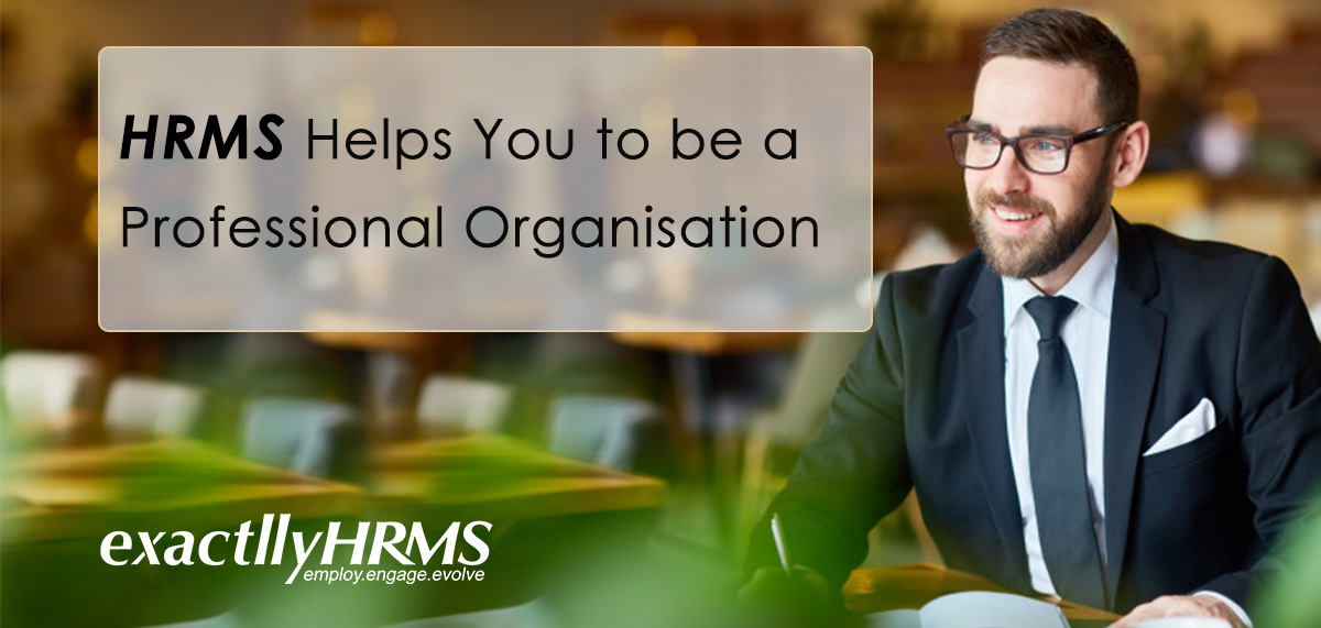 HRMS Helps You to be a Professional Organisation